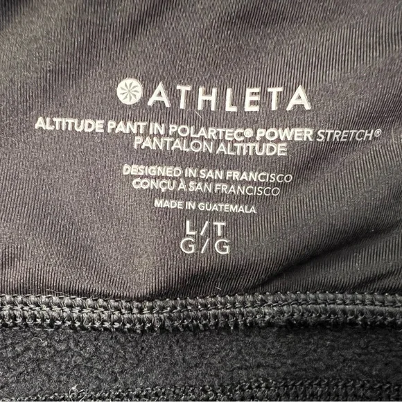 Athleta Altitude Pant in Polartec power stretch Black Size Large - Picture 10 of 14